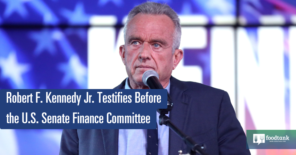 Robert F. Kennedy Jr. Testifies Sooner than the U.S. Senate Finance Committee – Meals Tank